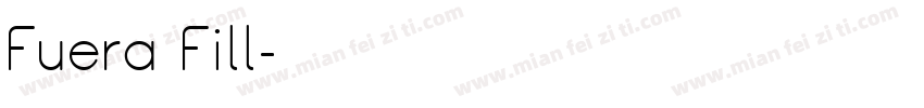 Fuera Fill字体转换